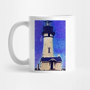 Yaquina Head Lighthouse Fauvist Mug